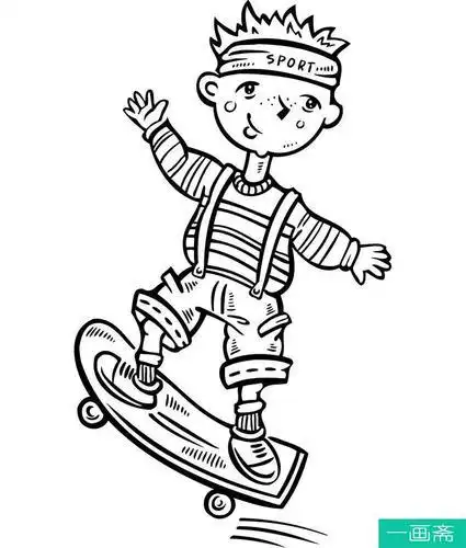 小朋友简笔画男孩 小朋友简笔画男孩女孩敬礼