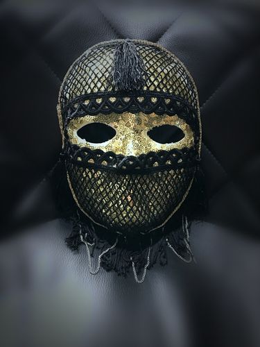 特价儿童面具女_男士夸张金色全脸蒙面假面派对 舞会舞者dj神秘面具