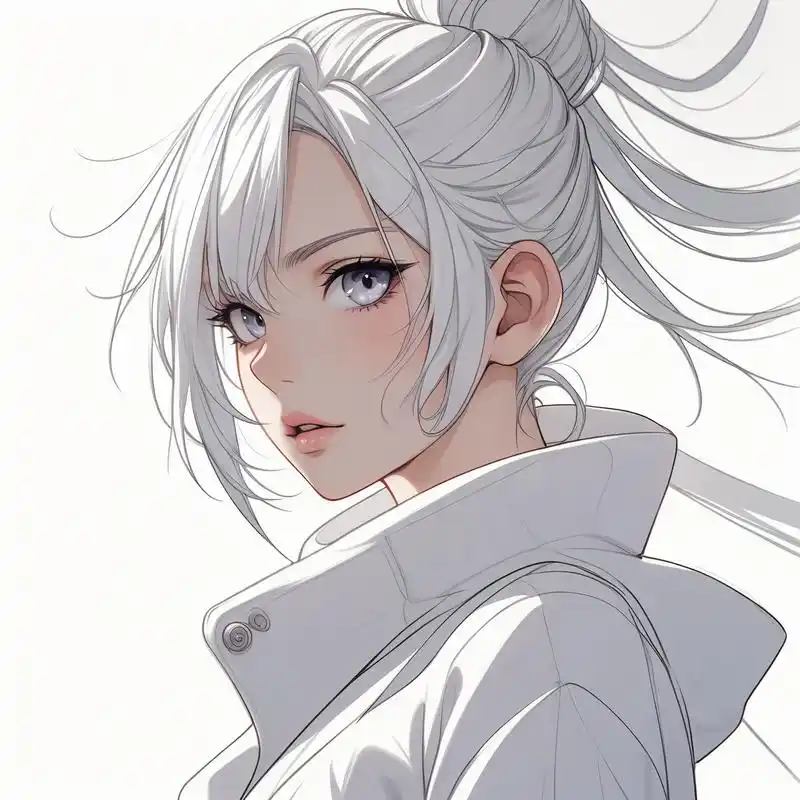 白毛动漫女生头像96精选集 哇～超级美的白毛动漫女生头像来啦!