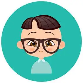 戴眼镜的年轻日本男孩肖像. 矢量插图eps10平卡通风格.照片