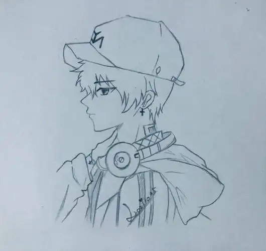 铅笔画 | 男生侧颜杀