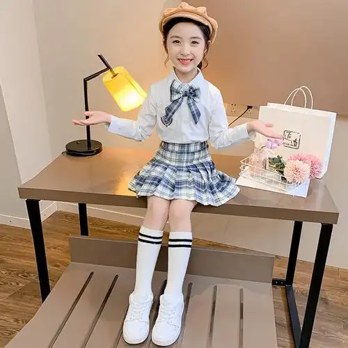 儿童jk制服全套学院女孩春秋小学生春款8女童套装
