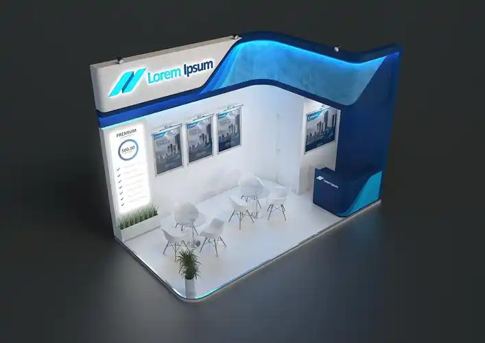 简约的展位设计