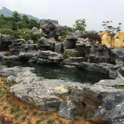 叠石假山,假山如何制作,广通园林