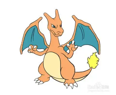 如何绘制神奇宝贝中的喷火龙