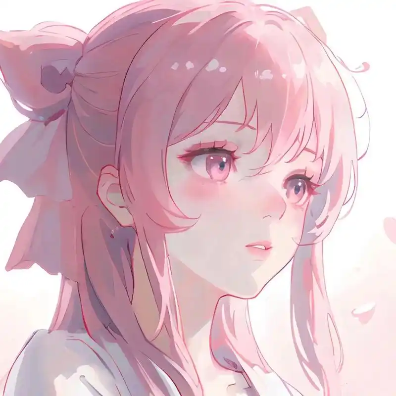 粉色可爱头像·招桃花女生头像