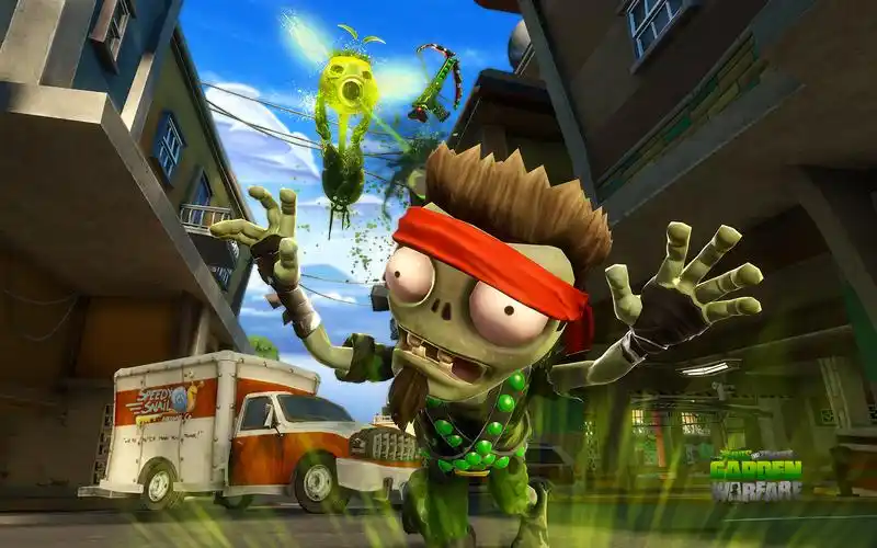 游戏《植物大战僵尸》花园主题高清桌面壁纸