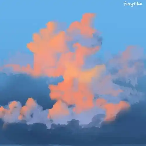 板绘天空怎么画好看教你天空主题插画背景画法