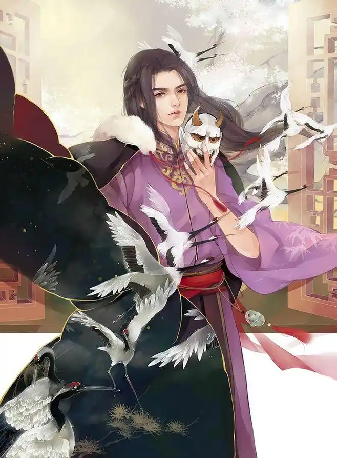 100张古风美男图片妖孽高清,精选唯美古风美男插画壁纸