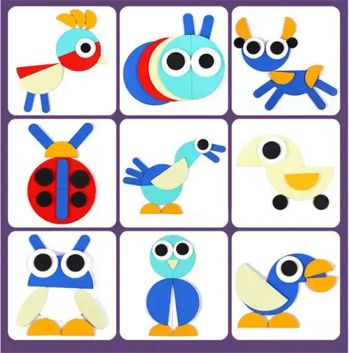 中班小班区材料大班4幼儿园智力低幼大块3早教 160片大块拼图【图片