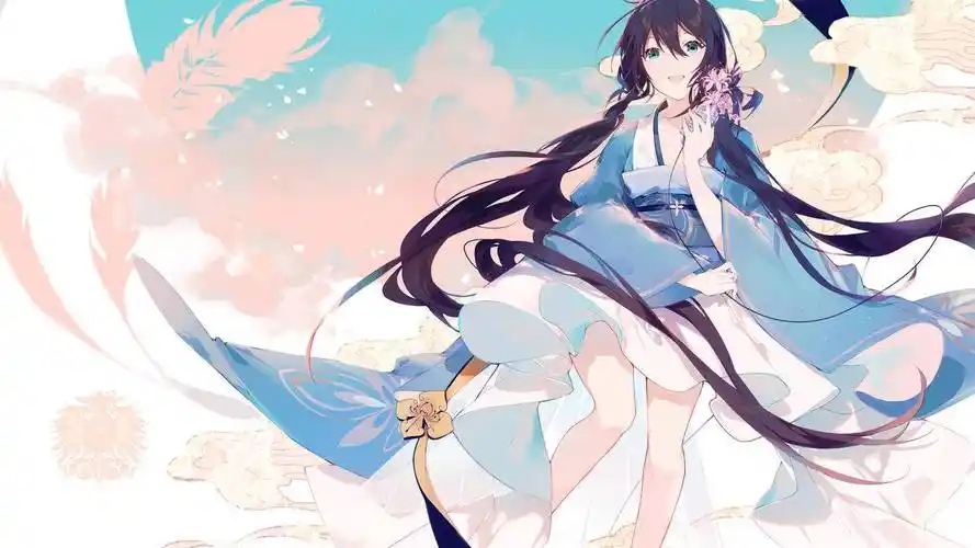 中国风女孩服装裙子4k高清动漫壁纸