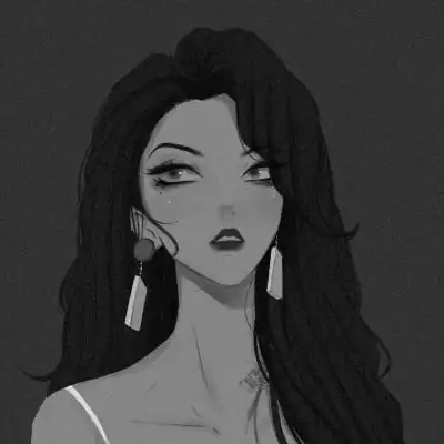 黑白拽姐头像动漫