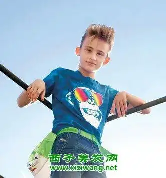 小孩飞机头短发发型 帅气又可爱_儿童发型_西子美发网