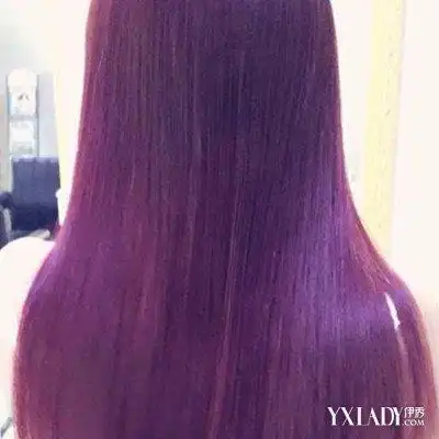 欣赏打蜡紫色头发图片注意打蜡后的危害