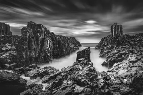 【桂林大河】-黑白山水间