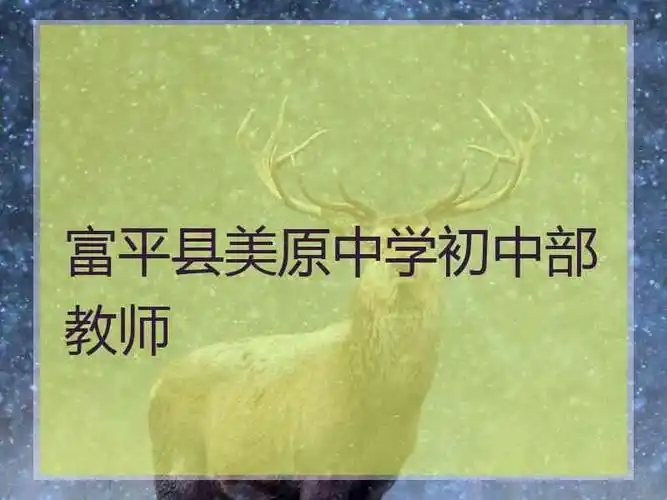 富平县美原中学初中部教师富平县美原中学初中部教师