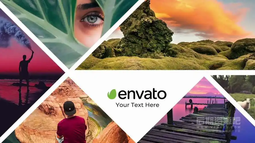 fcpx插件 10组多图拼接徽标logo展示模板 分屏样式