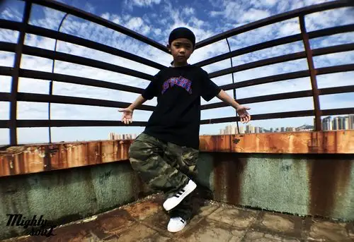 少儿嘻哈街舞t恤男童短袖hiphop舞台表演潮童bboy中大童潮流服饰