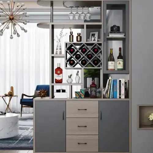 靠墙酒柜客厅2021新款进户门正对玄关柜鞋柜一体小户型屏风装饰柜