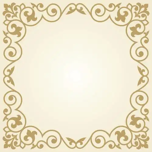 金色花纹边框矢量素材下载-其他-生活百科-矢量素材 - 集图网 www.