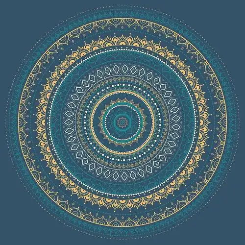曼荼罗印度装饰图案图片