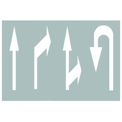 行车速度≤40km/h时的导向箭头标志_指示标线 - 查证啦