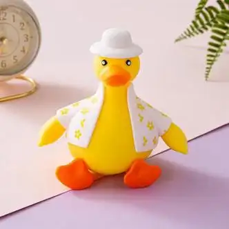 艾优格解压玩具冲鸭小鸭子捏捏乐换装黄鸭整蛊发泄球办公室儿童减压