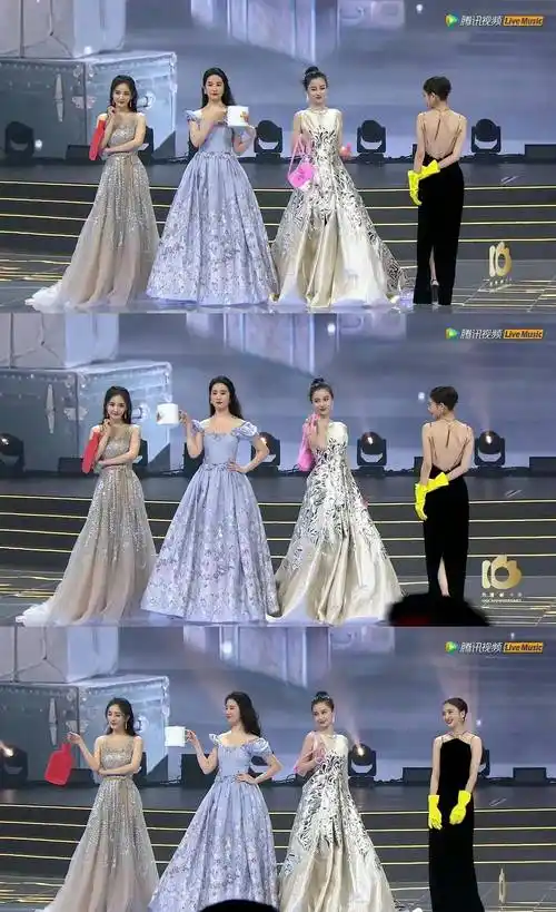 微博之夜如期而至杨幂刘亦菲ab同台复古男神女神谁最美