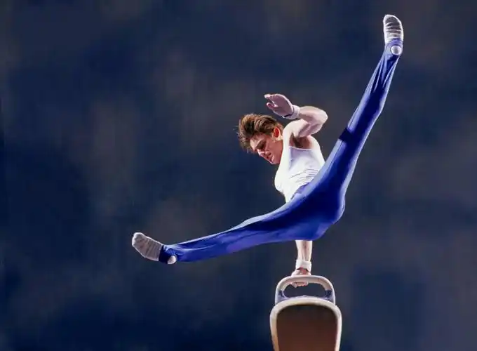 体操,仅一个年轻男性,摄影,劈腿,协调,动作,敏捷,技能,斯普利特,男人