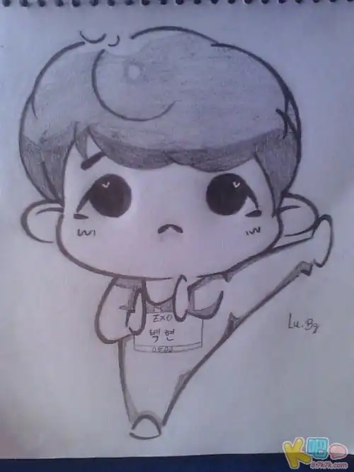 exo动漫简笔画超简单