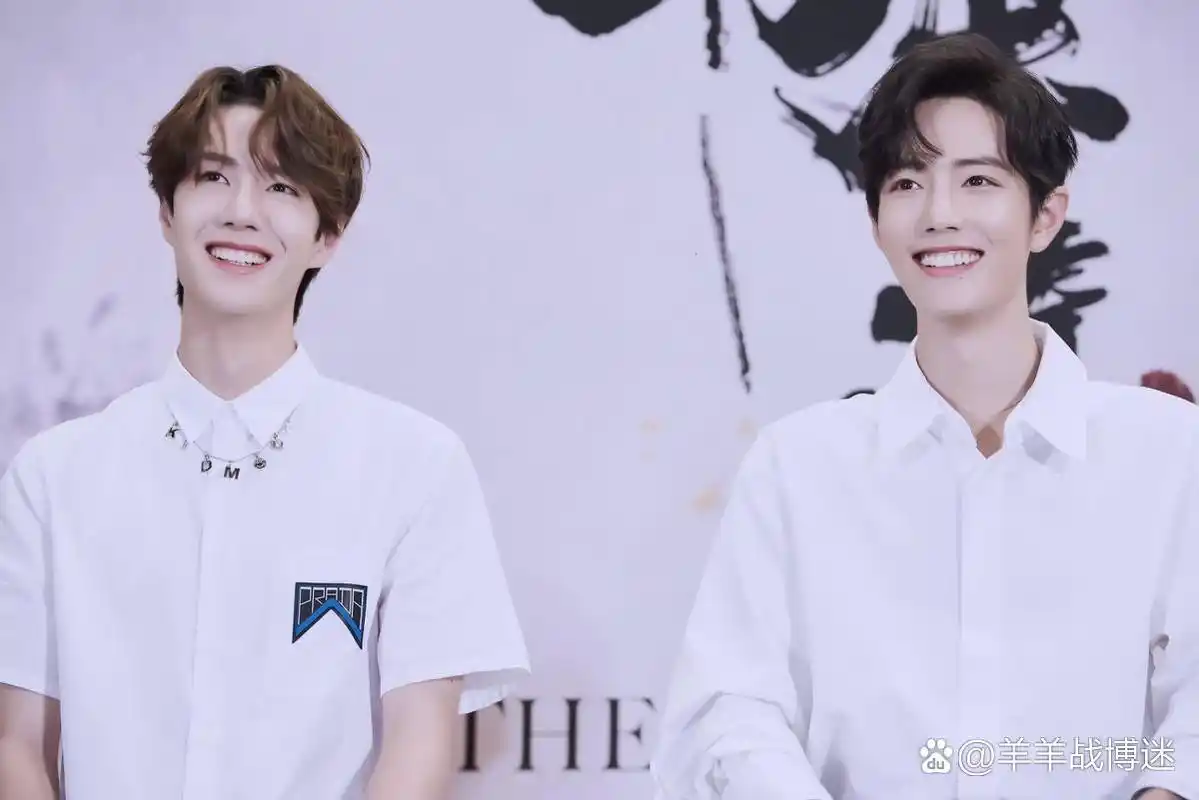 "肖战王一博,每天的快乐源泉.