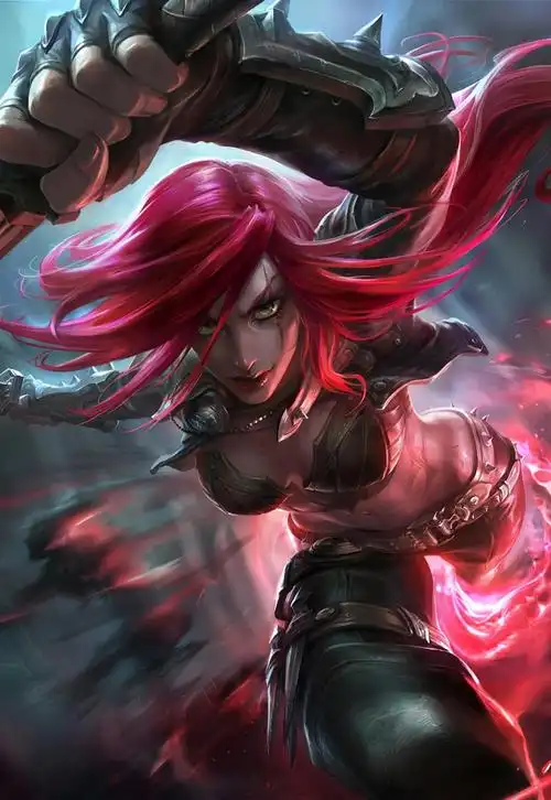 lol英雄联盟不祥之刃卡特琳娜原画默认皮肤5