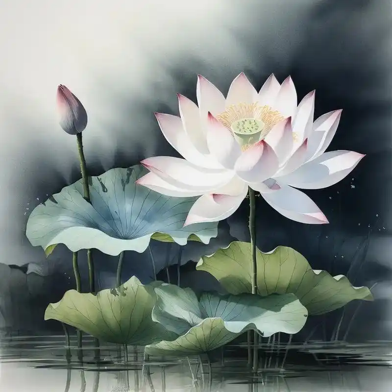 莲花头像(长按保存)#头像 #荷花 #出淤泥而不染 #好运莲 - 抖音