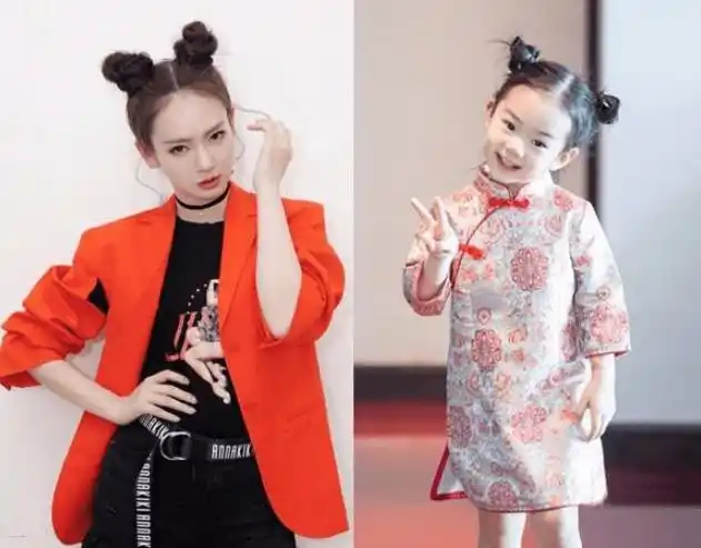 都说戚薇和lucky长得很像,看到虞书欣和妈妈,这才是复制粘贴_照片_李