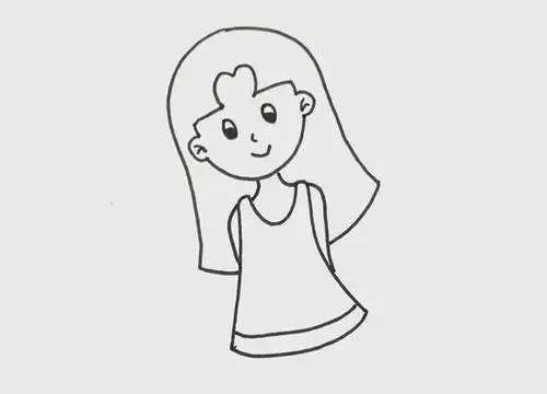 少女简笔画简单