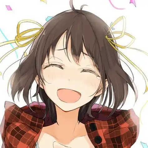 笑阳光女动漫头像图片