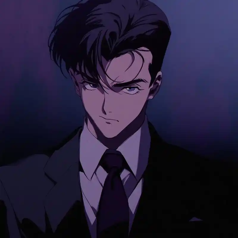 西装就是嘎嘎帅!#旧漫头像 #动漫男头  - 抖音