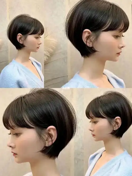 清新甜美日系学生短发小圆脸必备短发