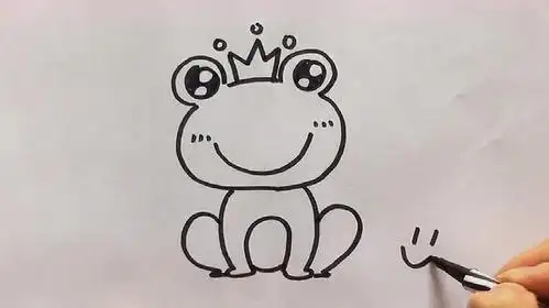宝宝学画画基础入门,儿童简笔画教程视频大全,可爱的青蛙王子!