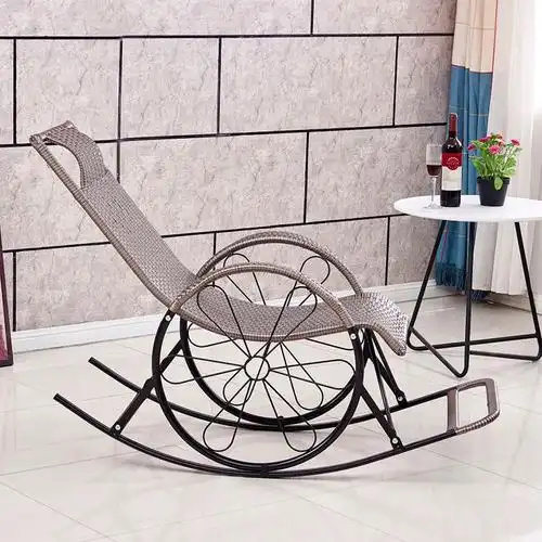 摇椅藤椅成人午睡躺椅客厅阳台懒人椅逍遥椅老人休闲摇摇椅藤摇椅