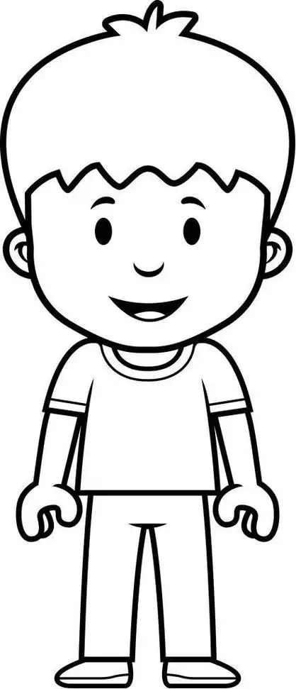 小男孩简笔画人物表情包开心的男孩简笔画图片表情包简笔画简笔画作品
