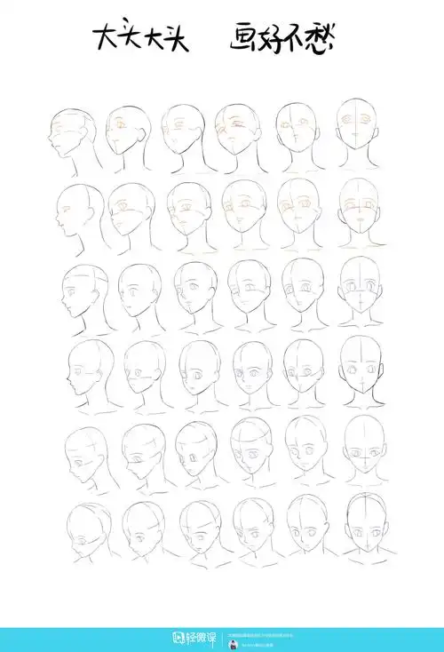 作业:动漫人物头部仰视,俯视的画法训练 - lordyyy是你小老弟