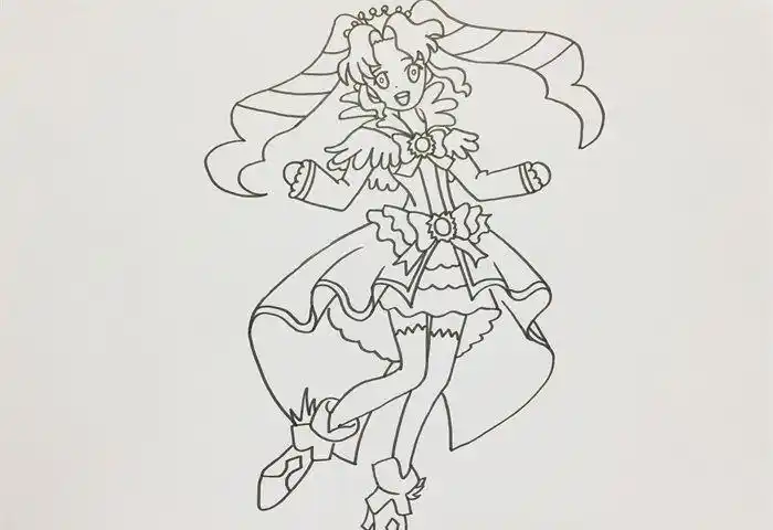 彩俐公主简笔画步骤