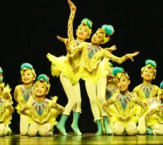 第九届小荷风采小鸟归家家儿童少儿舞蹈表演出服装黄鹂鸟小鸡头饰