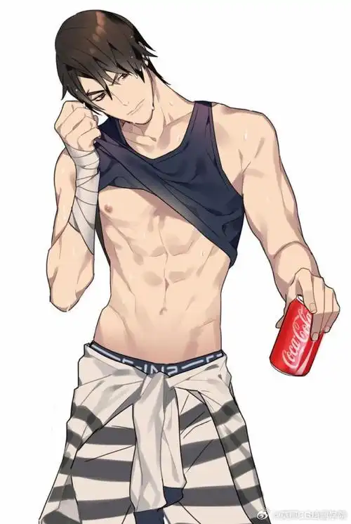 绘画超话#绘画参考##绘画素材#不同角度腹肌参考