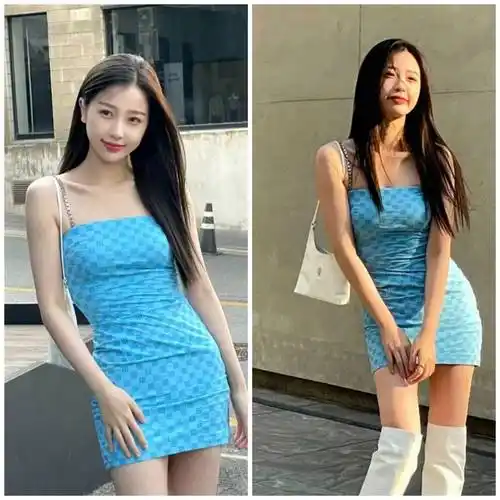 look9 虞书欣穿搭示范周洁琼超显瘦的夏日神仙吊带碎花裙:有被琼妹美