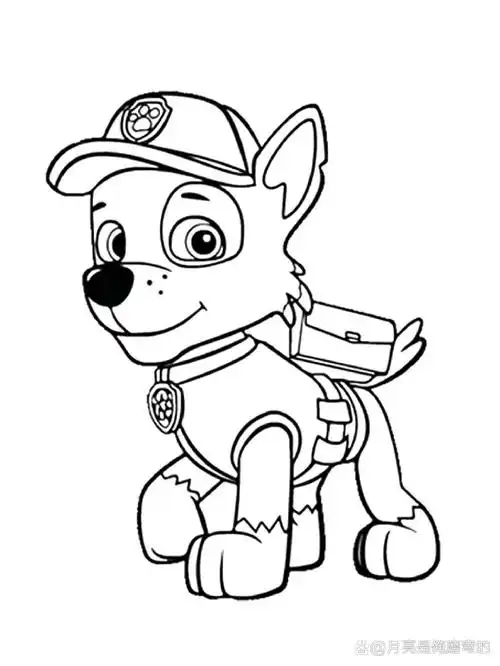 pdf可打印 汪汪队上色合集来啦,宝贝们的最爱,可以训练控笔
