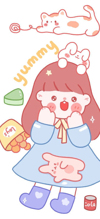 可爱,卡通贴纸,手账素材,免扣素材,免抠,风景人物