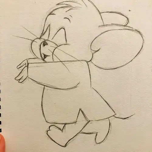 今日份的可爱已上传#猫和老鼠  #简笔画  #jerry