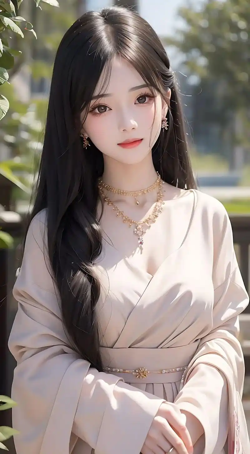 披散的直长黑发#漫画女孩 #清纯甜美 #唯美古风壁纸 - 抖音